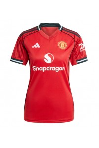 Manchester United Voetbaltruitje Thuis tenue Dames 2025-26 Korte Mouw